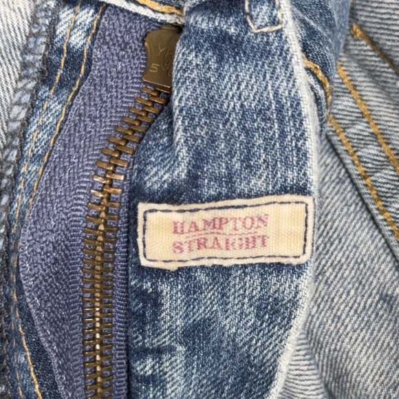 Polo Ralph Lauren Hampton Straight Red Line Selvedge Blue Denim Jeans Mens 40x32 - Picture 7 of 13